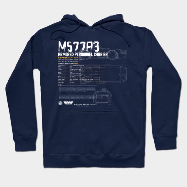 M577A3 Armored Personnel Carrier Hoodie by MindsparkCreative